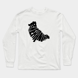 Pomeranian black Long Sleeve T-Shirt