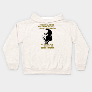 Martin Luther King, Jr. On Moving Forward Kids Hoodie