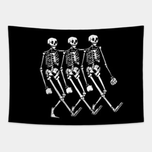 Funky Skeletons Tapestry