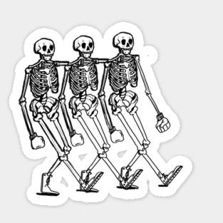 Funky Skeletons Sticker