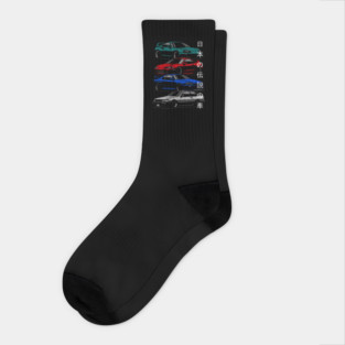 Japanese legendary cars Socks