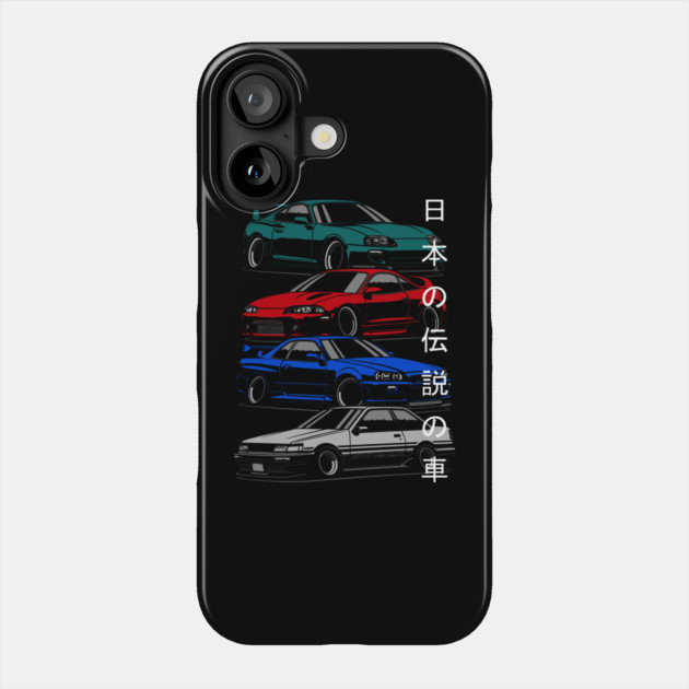Japanese legendary cars Phone Case by Markaryan