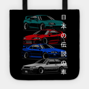 Japanese legendary cars Tote
