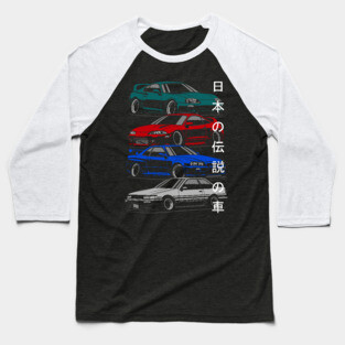 Japanese legendary cars Baseball T-Shirt