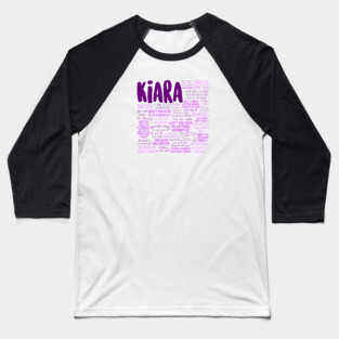 Kiara Outer Banks Quotes Baseball T-Shirt