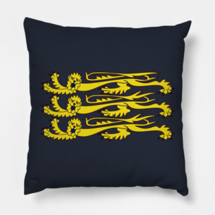 Three Lions England Royal Banner Pillow