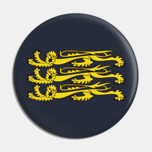 Three Lions England Royal Banner Pin