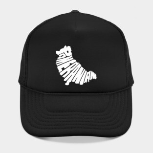 Pomeranian white Hat