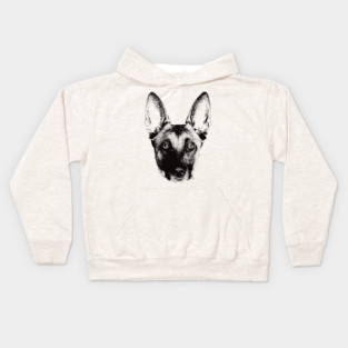 Belgian Malinois gift for Malinois Owners Kids Hoodie