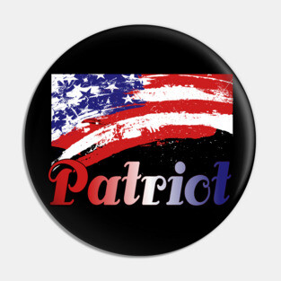 Patriot Red White and Blue Pin