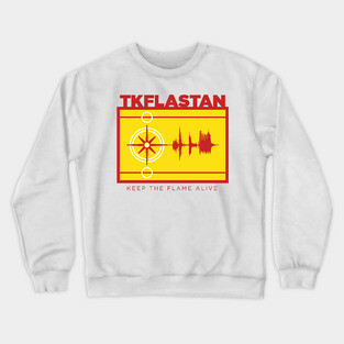 Keep the Flame Alive TKFLASTAN Flag Crewneck Sweatshirt