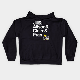 Keep the Flame Alive: Jill & Alison & Clare & Fran Kids Hoodie