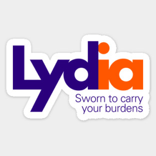 Lydia's Courier Service (Fedex logo parody) Sticker