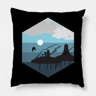 The City Burns Pillow