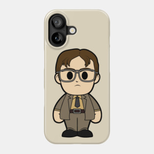 dwight schrute the office chibi Phone Case