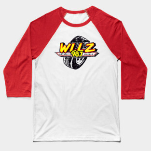 WLLZ Detroit, MI / 80s Radio Station Baseball T-Shirt