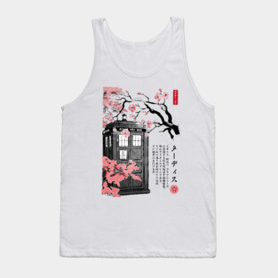 Tardis sumi-e Tank Top