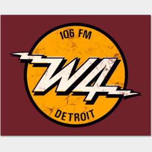 FM 104 Detroit / 80s Radio Station Posters and Art