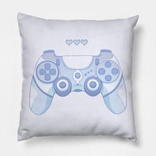 Cute game controller Blue Pillow