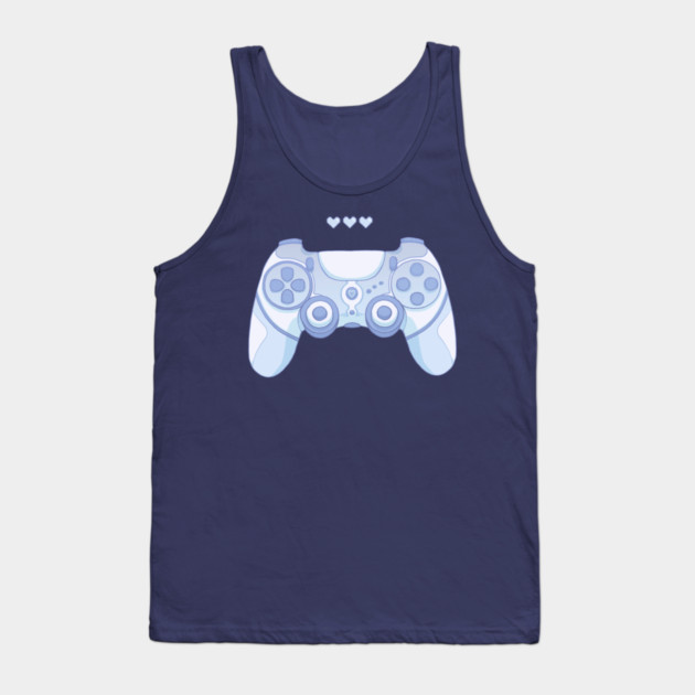 Cute game controller Blue Tank Top by Avalon