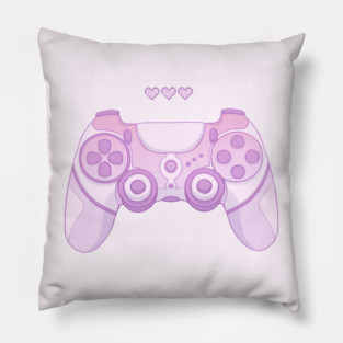 Cute game controller Purple Pillow