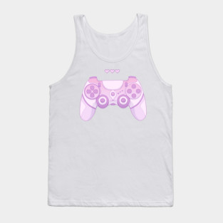 Cute game controller Purple Tank Top