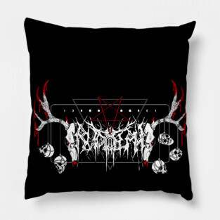 Black Metal Rudolph Pillow