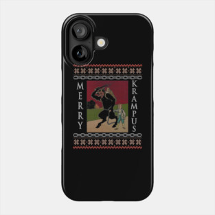Krampus Ugly Christmas Sweater Funny Xmas Phone Case