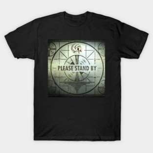 Vintage Please Stand By Trouble Test Slide T-Shirt