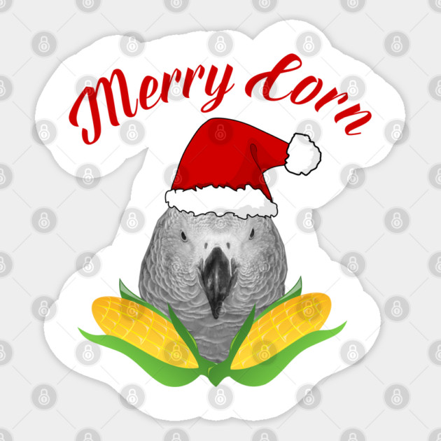 Merry Corn Sticker by Einstein Parrot