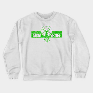 Radio Aktiva, Aalst Nederland / 80s Radio Station Crewneck Sweatshirt
