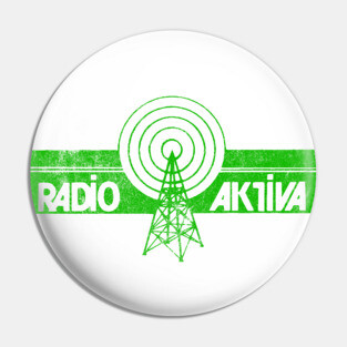 Radio Aktiva, Aalst Nederland / 80s Radio Station Pin