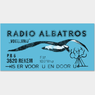 Radio Albatros Netherlands / Defunct 80s Radio Station Posters and Art