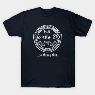 Funny Proverbs 28 Running T-Shirt