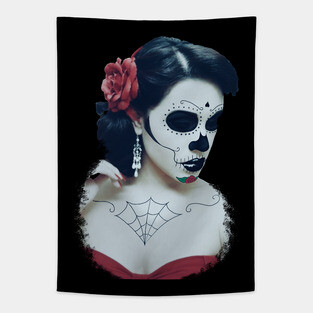 Day of the Dead Girl Tapestry