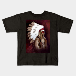 Native American Warrior Kids T-Shirt