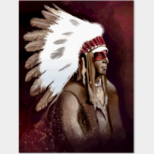 Native American Warrior Posters and Art