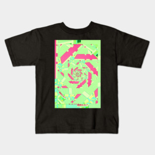 Glitch Spiral 02 Kids T-Shirt