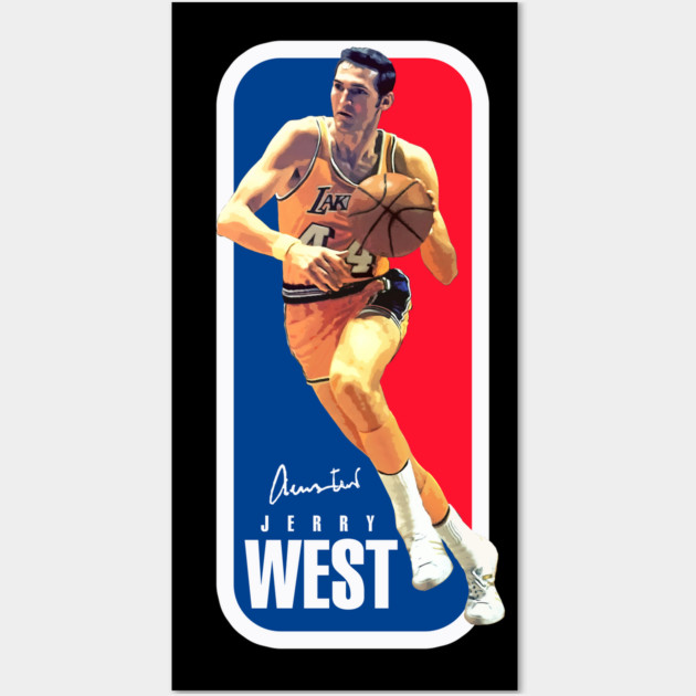 Jerry West the NBA Logo Lakers Posters and Art Prints TeePublic