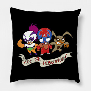 Mucha Lucha! Lucha Libre Tee Pillow