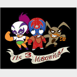 Mucha Lucha! Lucha Libre Tee Posters and Art