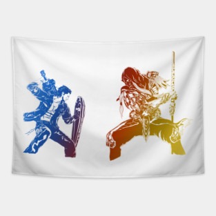 Gladio vs Gilgamesh (Episode Gladiolus) Tapestry