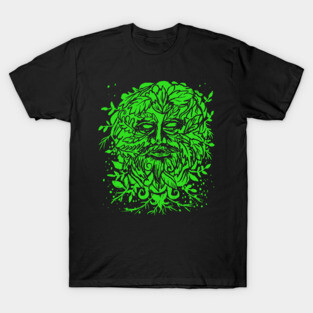 Green Man Pagan Celtic Mythology Gothic T-Shirt