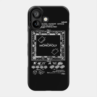 Monopoly Game Patent White Phone Case