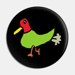 Funny Farting Duck Pin