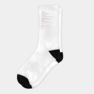 Dungeons & Dragons: T-Shirt Stat Block Socks