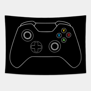 Xbox Controller ABXY Colors Tapestry