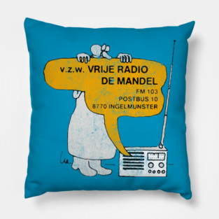 Radio Ingelmunster, Belgium  80s Radio Station Pillow