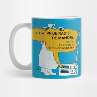 Radio Ingelmunster, Belgium  80s Radio Station Mug