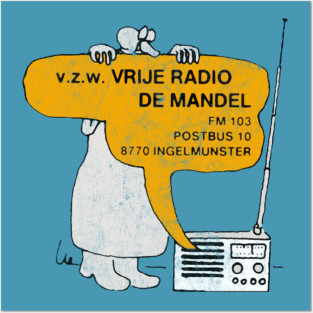 Radio Ingelmunster, Belgium  80s Radio Station Posters and Art